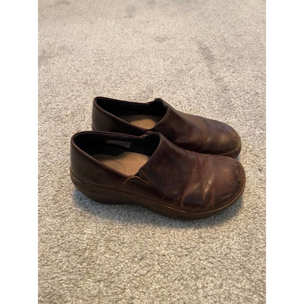 Brown Timberland clogs size 7.5